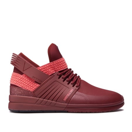Supra Skytop V Rød Høye Sneakers Dame [NO-1-R850]